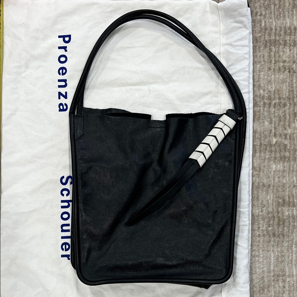 Proenza Schouler Black Tote with White Accents